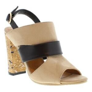 Moca Taupe Tisha Slingback Sandals
